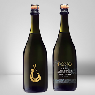 2021 Ali’I Sparkling Wine Los Carneros, Napa Rose wine bottle, Pono winery