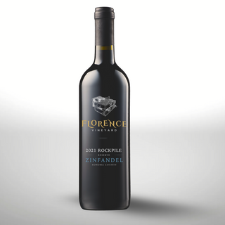 2021 Rockpile Reseve Zinfandel Florence Vineyard red wine bottle Sonoma County