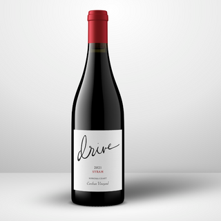 2021 Syrah Canihan Vineyard, red wine bottle Sonoma California