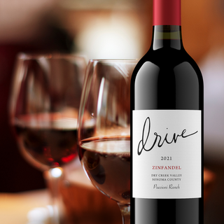 red wine bottle 2021 Zinfandel Dry Creek Valley Sonoma County