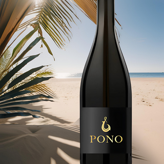 Aina Pinot Noir Anderson Valley, Red Wine Bottle