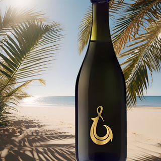 Ali’I Sparkling Wine Los Carneros, Napa Rose wine bottle, Pono winery