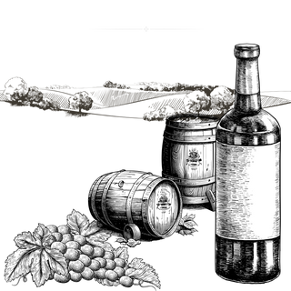 Club_deco_graphic_1 RedPost wines and barrels