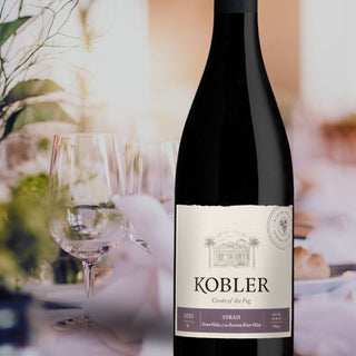 Syrah “Cuvée of The Fog” 2021, Sonma County, Red wine bottle